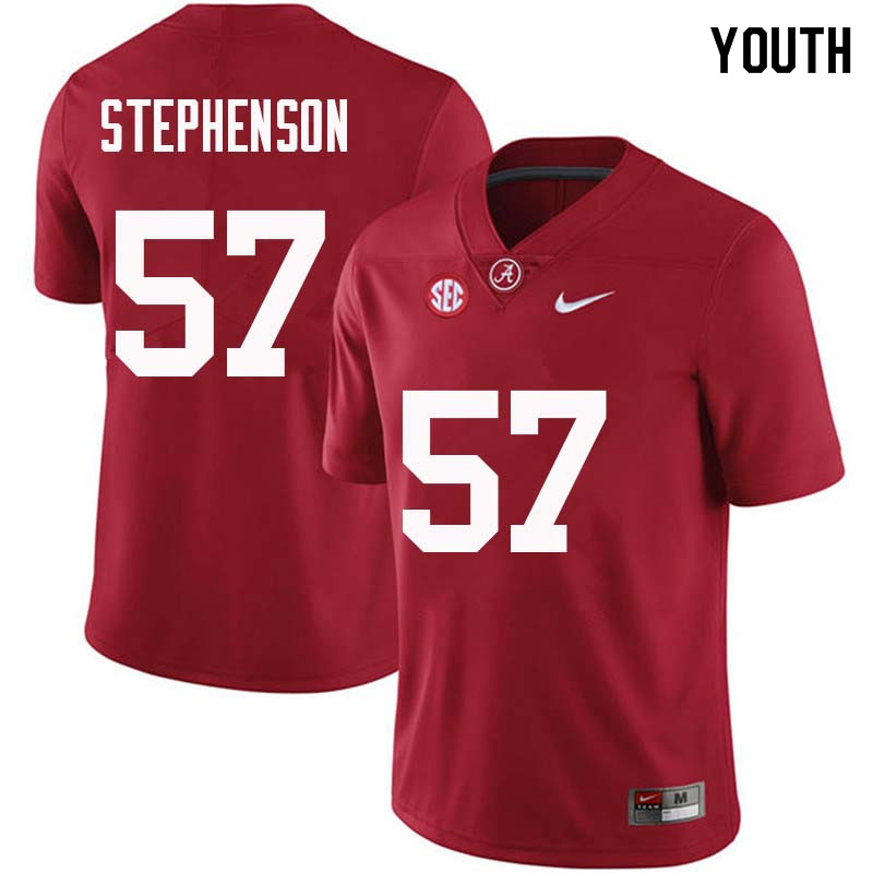 Youth #57 Dwight Stephenson Alabama Crimson Tide College Football Jerseys Sale-Crimson